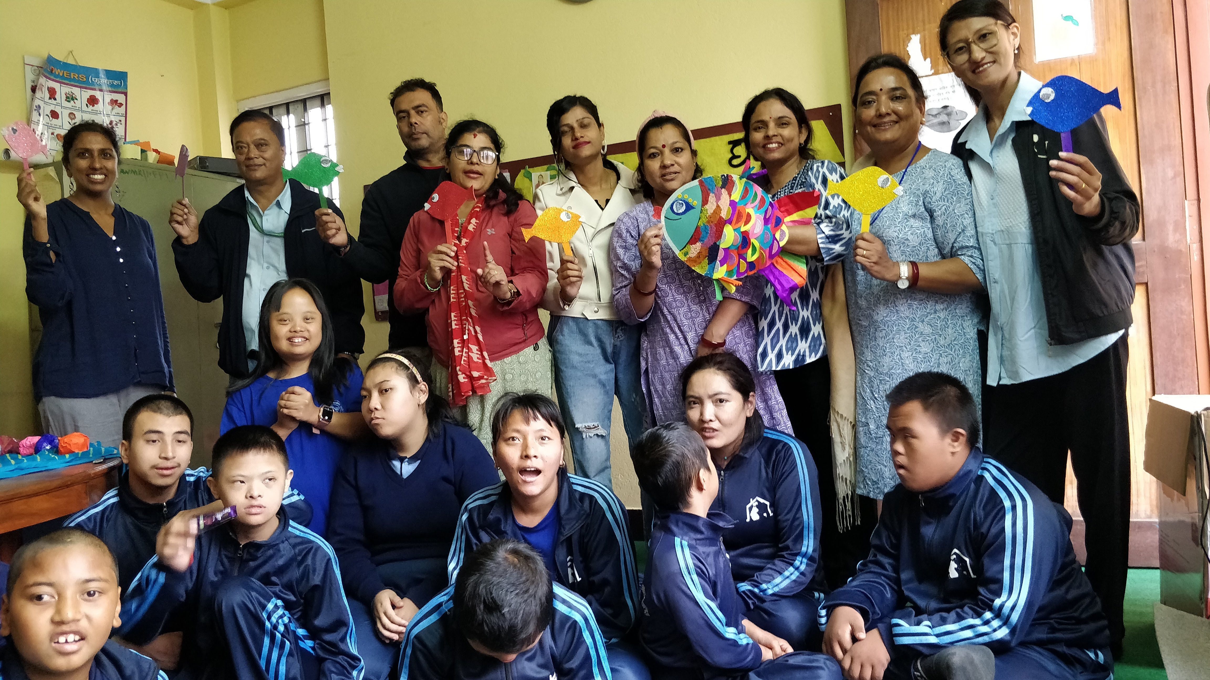 Rainbow Fish visits Special Needs Children