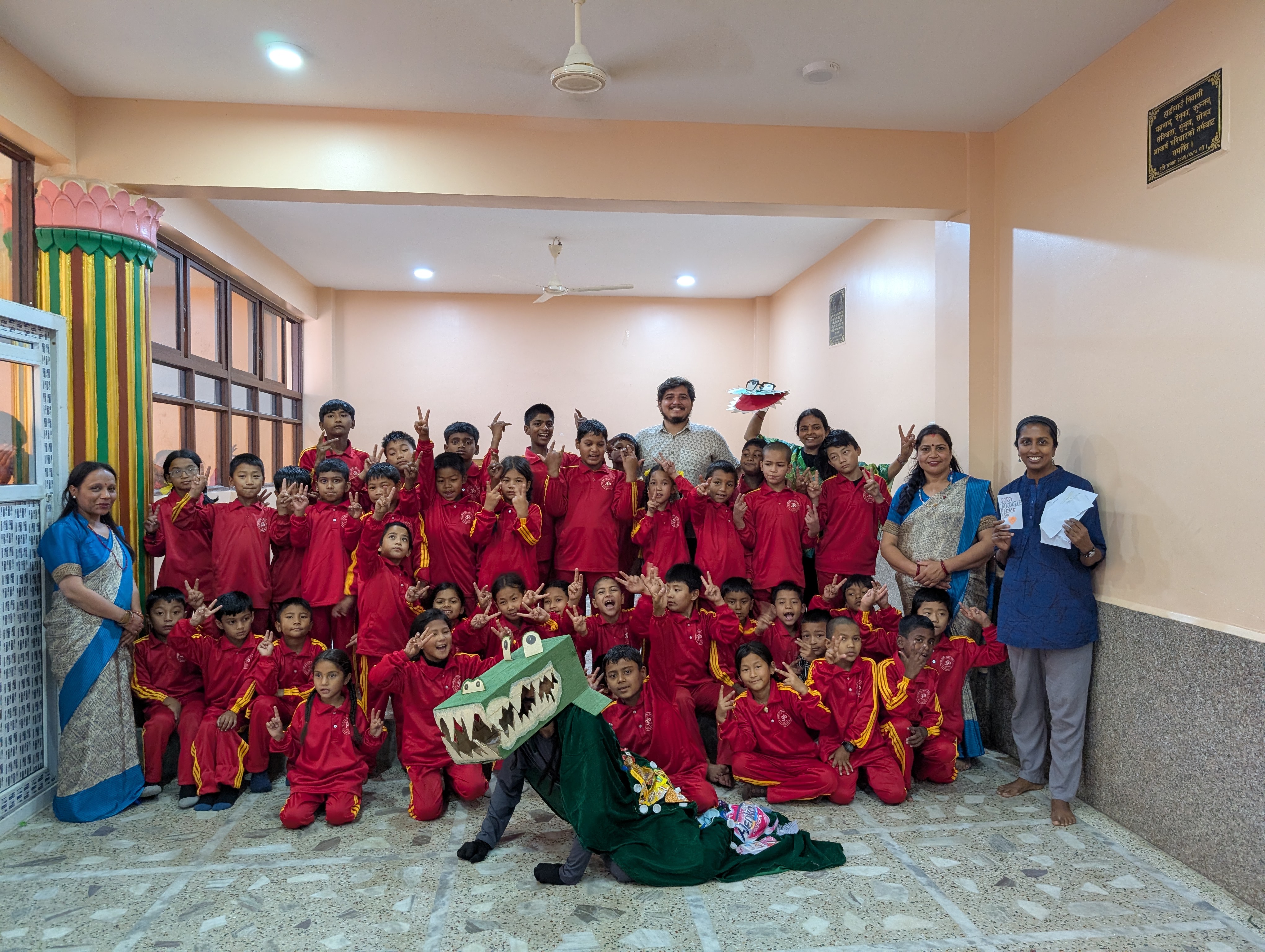 ‘Croc, Let’s Talk!’ Forum Theatre Performance for the children of Pranavanand Ashram Nepal