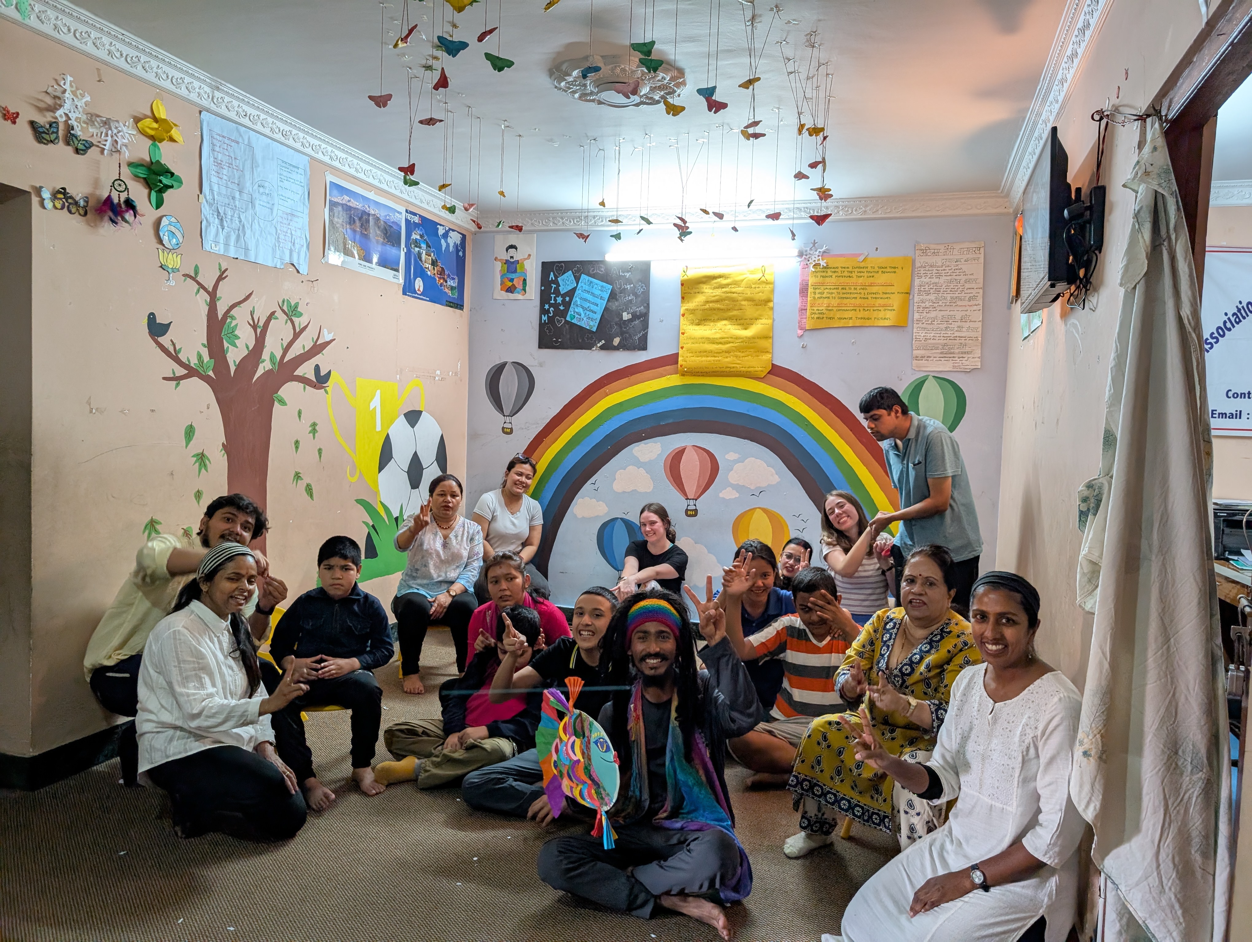 ‘1,2,3, Let the Fish be Colorful’ – Storytelling Performance for children with Autism at AWIH, Nepal