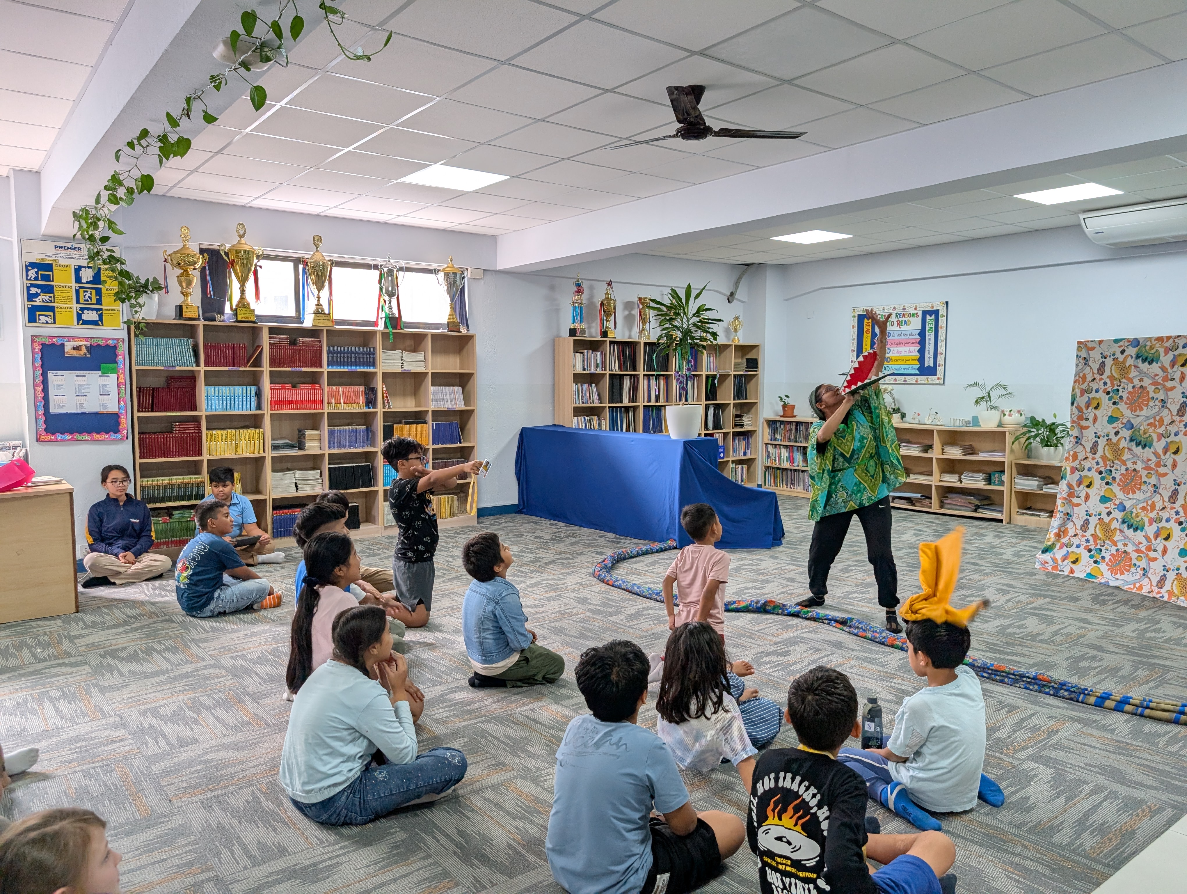 Alli the Alligator came to Premier International IB Continuum School