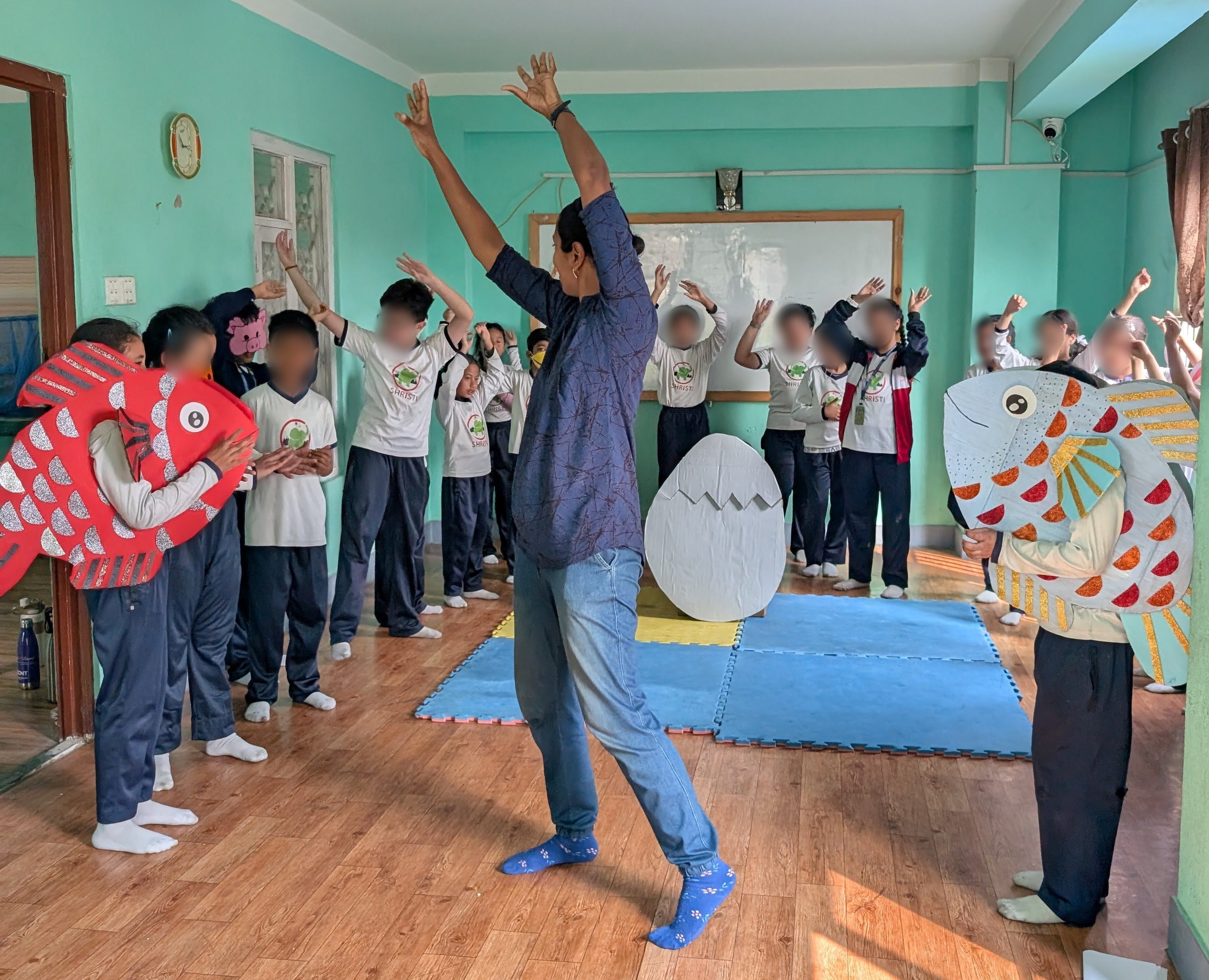 “Sky is Falling” – Drama Workshop and Student Performance at Shristi Academy